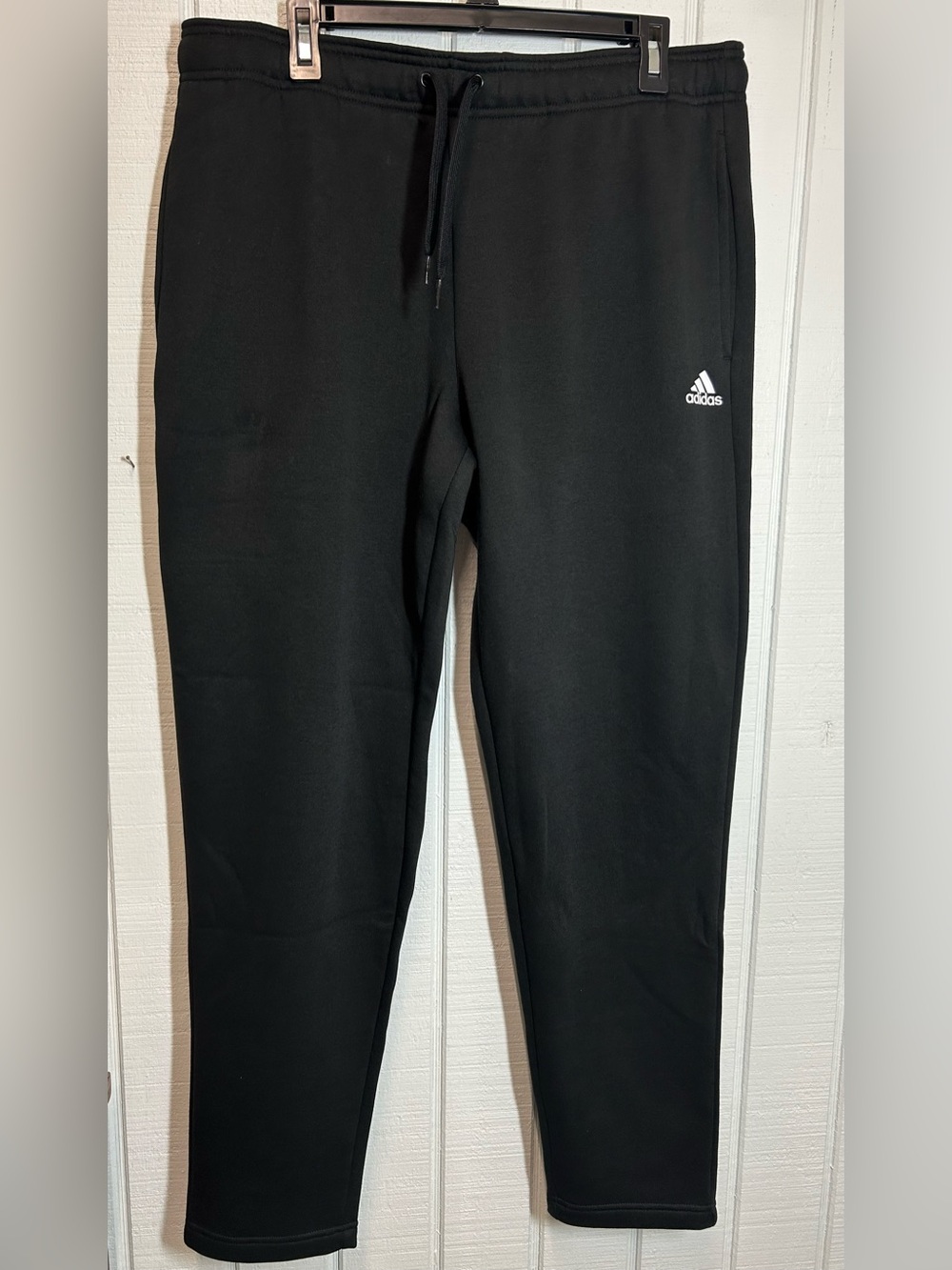 Adidas Black Golf Sweatpants with White Logo